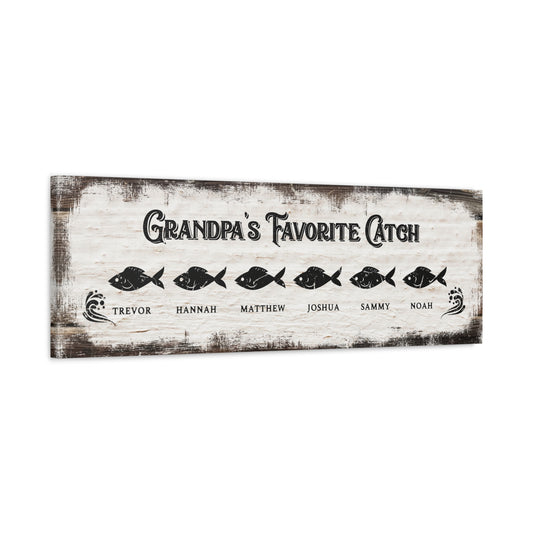 ~Grandpa's Favorite Catch~ Add 3 to 6 Names