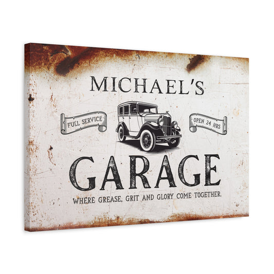 ~Muscle and Metal~ Personalized Canvas Art to Rev up your Garage