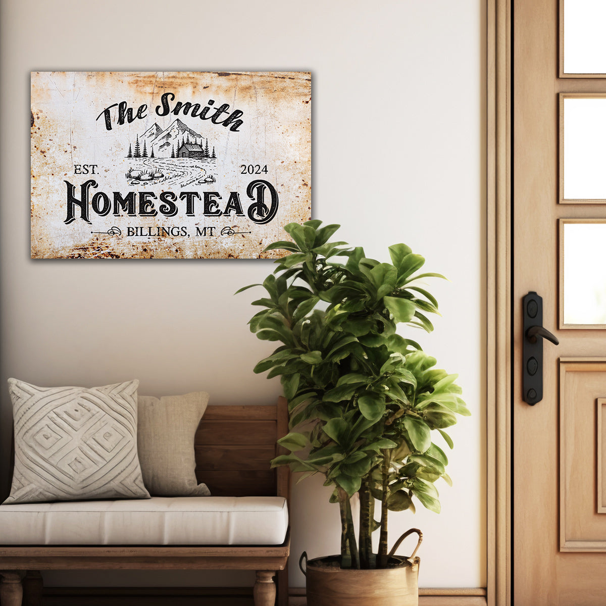 ~Rustic Charm~ Personalized Canvas Wall Art for Your Homestead