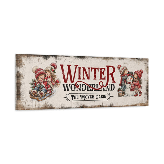 Winter Wonderland | Personalized Holiday Canvas