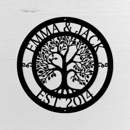 Branching Out - Personalized Metal Sign