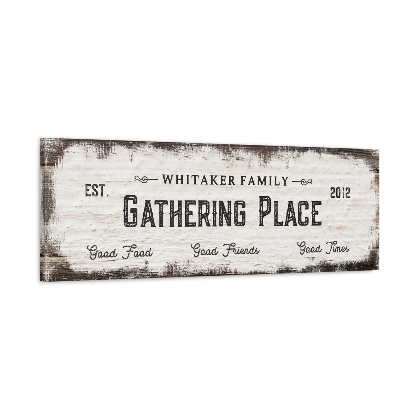 ~Family Gathering Place~ Personalized Canvas Wall Art
