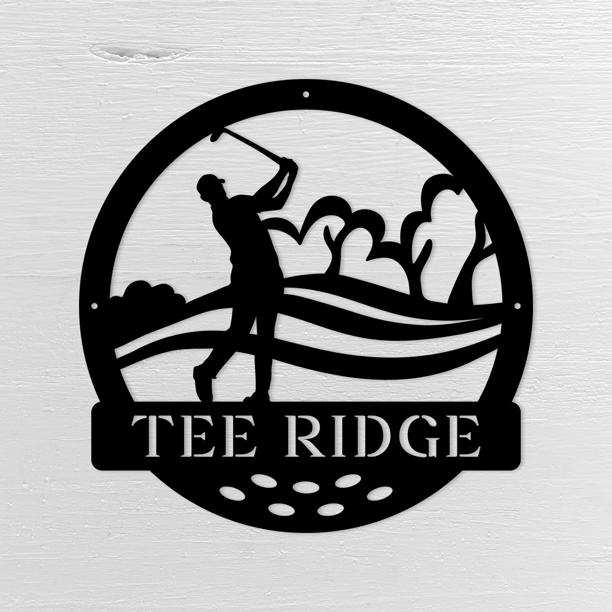 Tee Time - Personalized Metal Sign