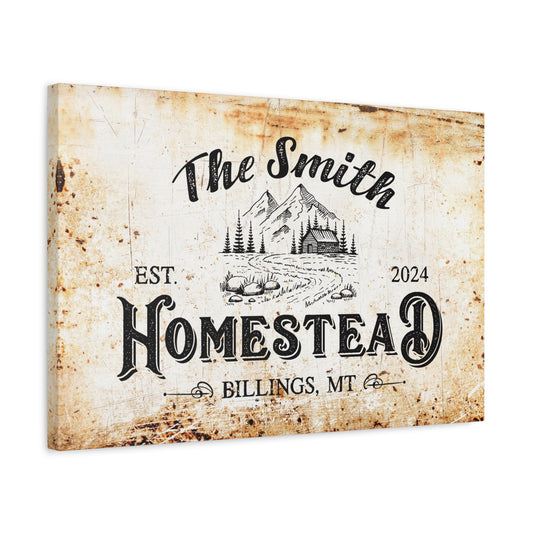 ~Rustic Charm~ Personalized Canvas Wall Art for Your Homestead