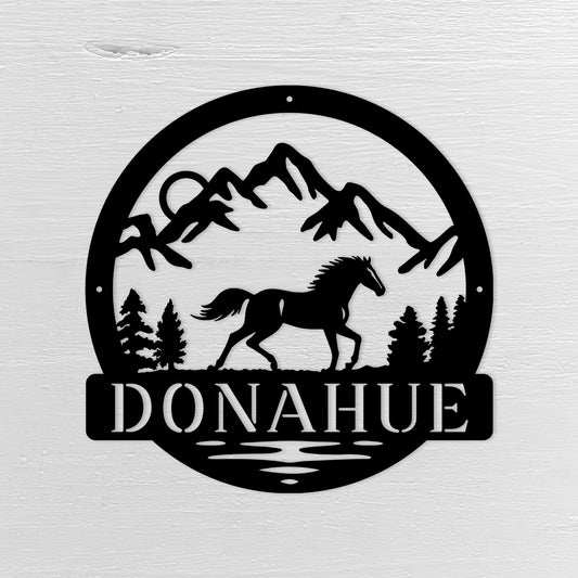 Wild and Free - Untamed Beauty - Personalized Metal Sign