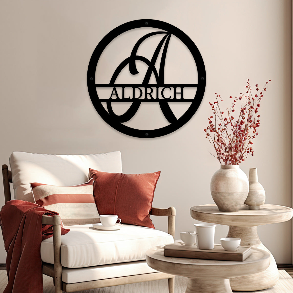 Metal Monogram - Simply H.I.P