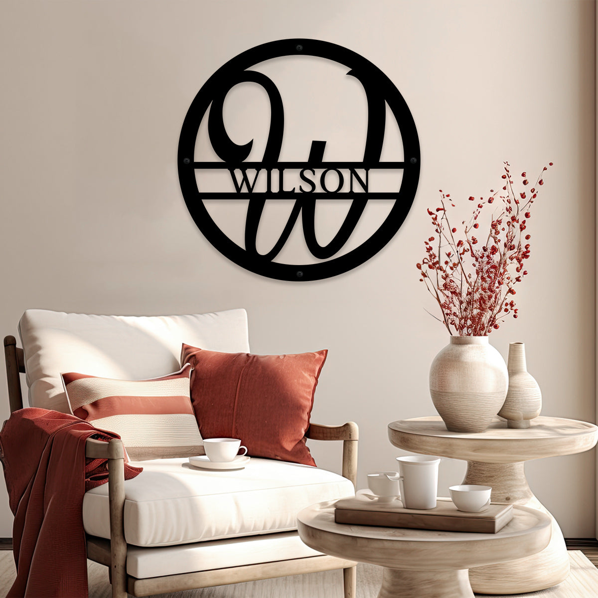 Metal Monogram - Simply H.I.P