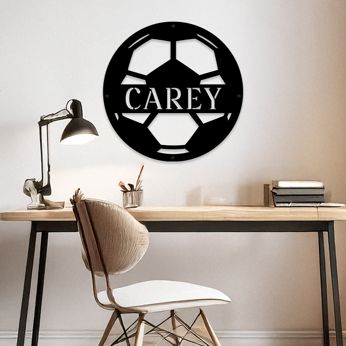 Soccer Ball - Personalized Metal Sign