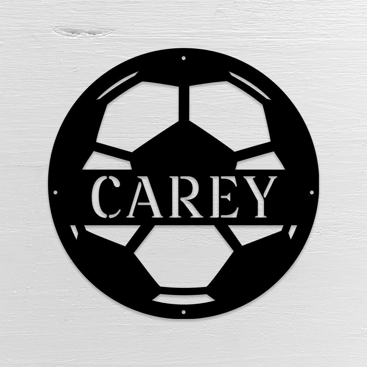 Soccer Ball - Personalized Metal Sign