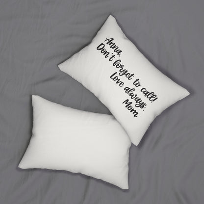Don't Forget to Call - Personalized Pillow