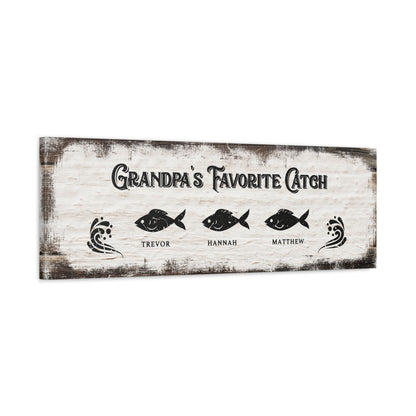 ~Grandpa's Favorite Catch~ Add 3 to 6 Names