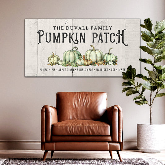 ~Pumpkin Patch~ Personalized Canvas