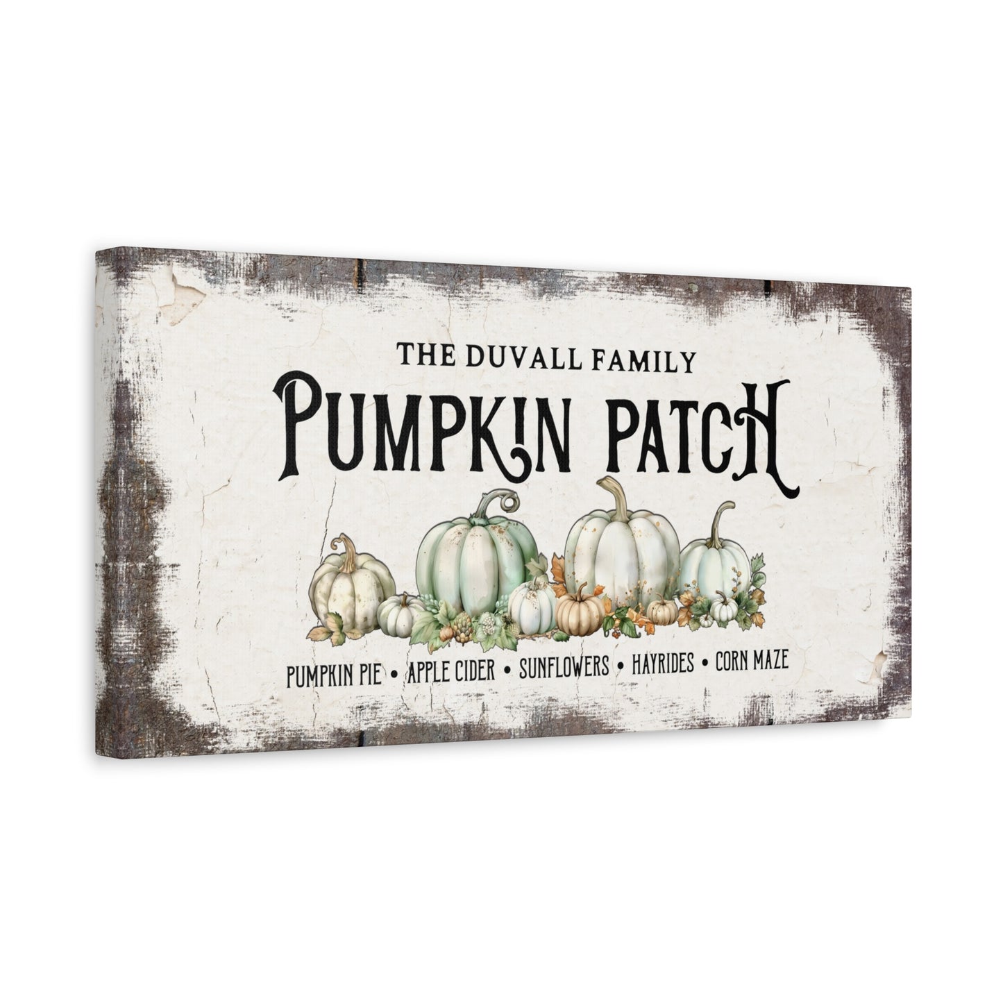 Pumpkin Patch Fall Canvas Wall Art