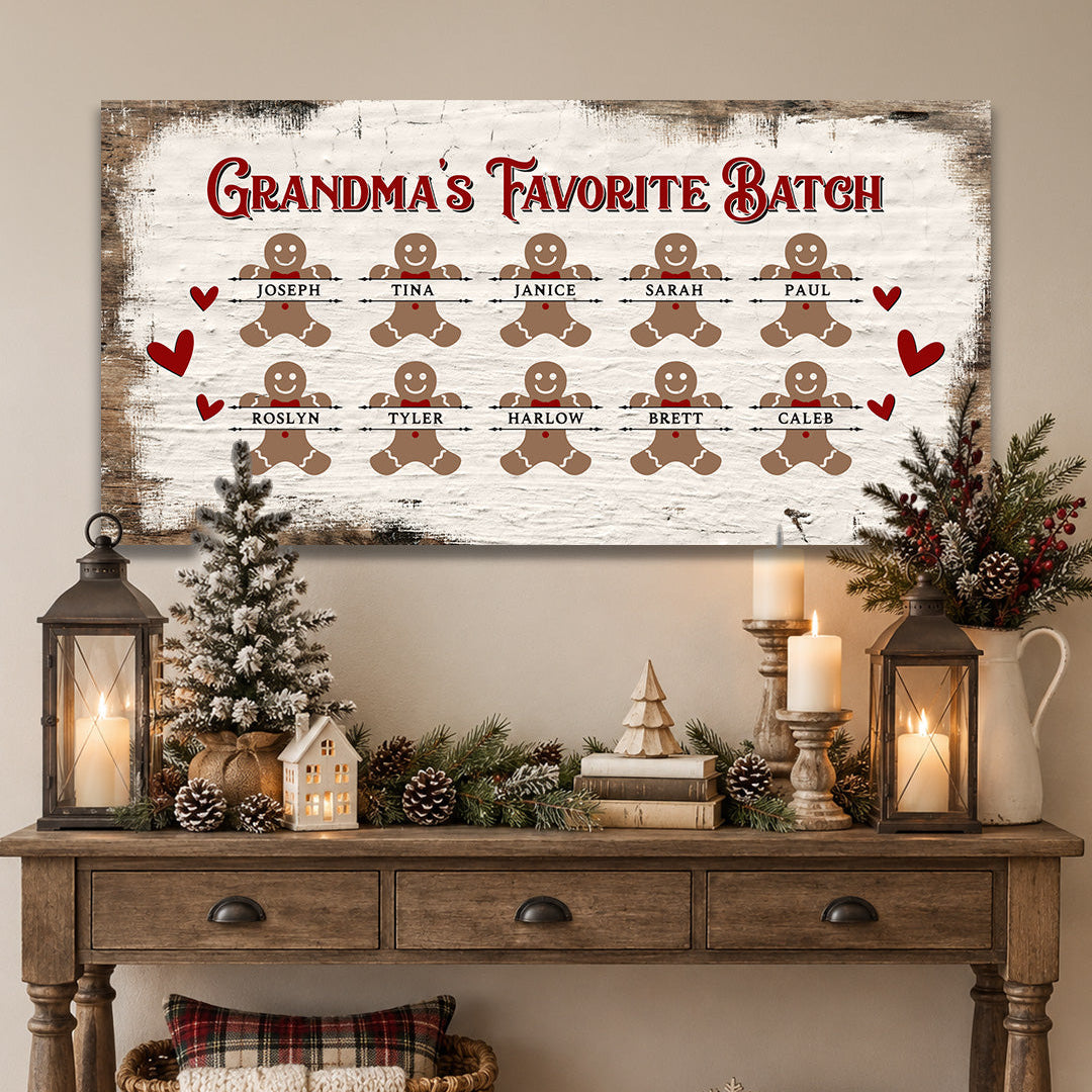 Personalized Gift for Grandma - Kitchen or Entryway