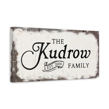 ~A Piece of History~ Personalized Canvas