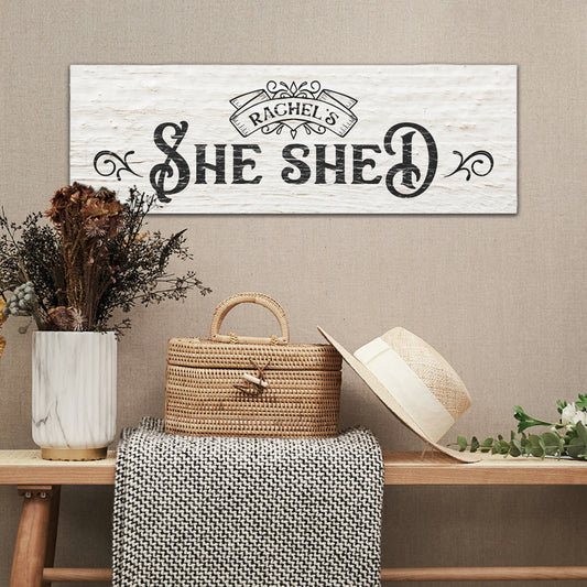 ~She Shed~ Personalized Canvas