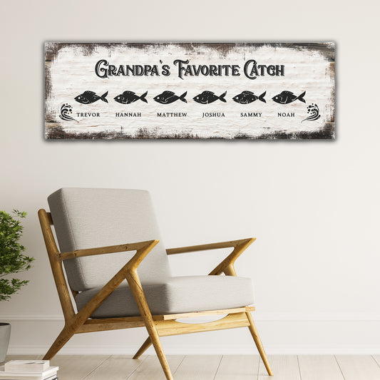 ~Grandpa's Favorite Catch~ Add 3 to 6 Names