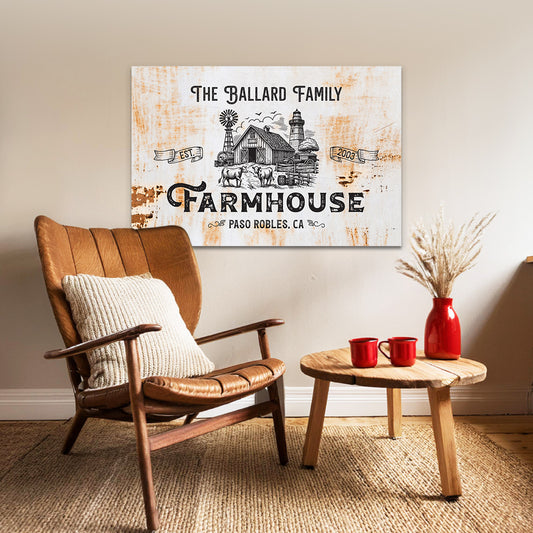 ~Rustic Farmhouse~ Personalized Canvas Wall Art for Your Farmhouse