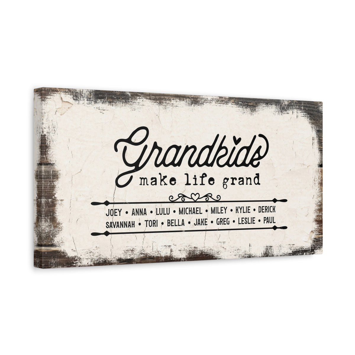 Grandkids Make Life Grand | Personalized Canvas