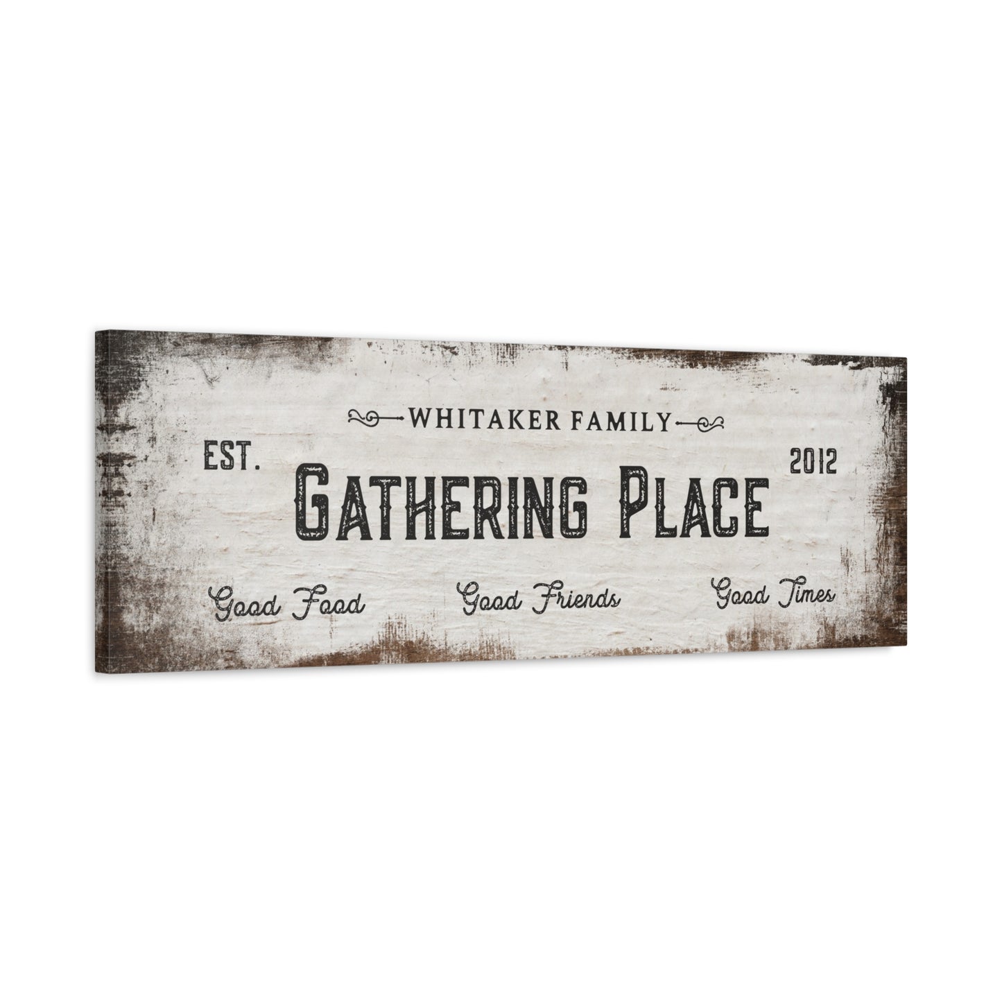 ~Family Gathering Place~ Personalized Canvas Wall Art