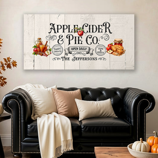 Fall Thanksgiving and Christmas Personalized Canvas