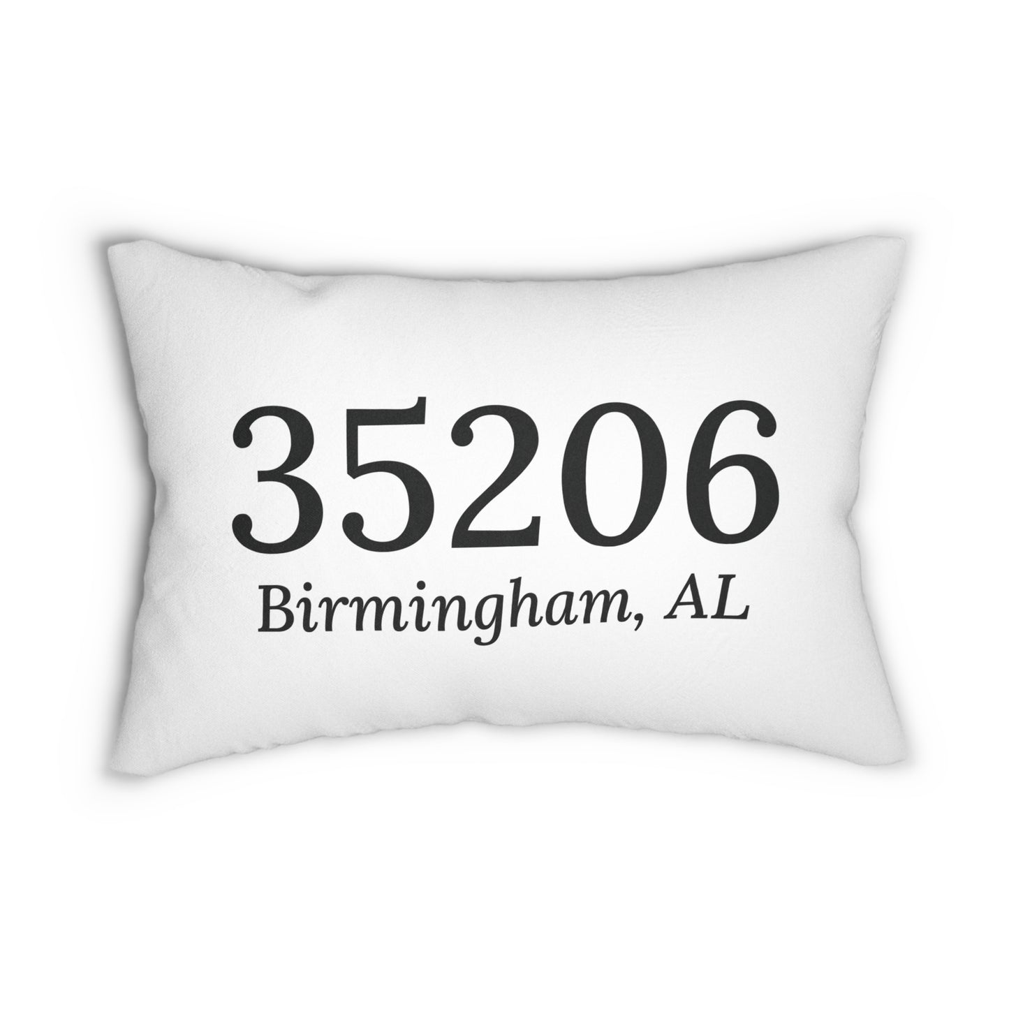 Personalized Zip Code Lumbar Pillow