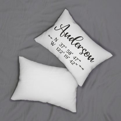 Favorite Coordinates - Personalized Pillow