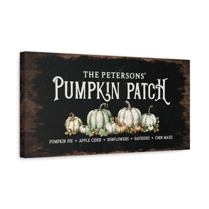 Pumpkin Patch by Moonlight | Personalized Canvas