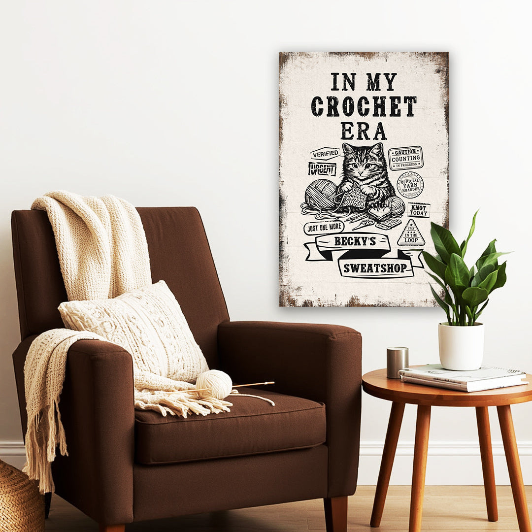 Crochet Personalized Canvas