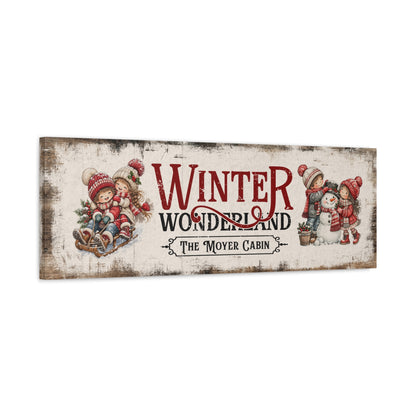 Winter Wonderland | Personalized Holiday Canvas
