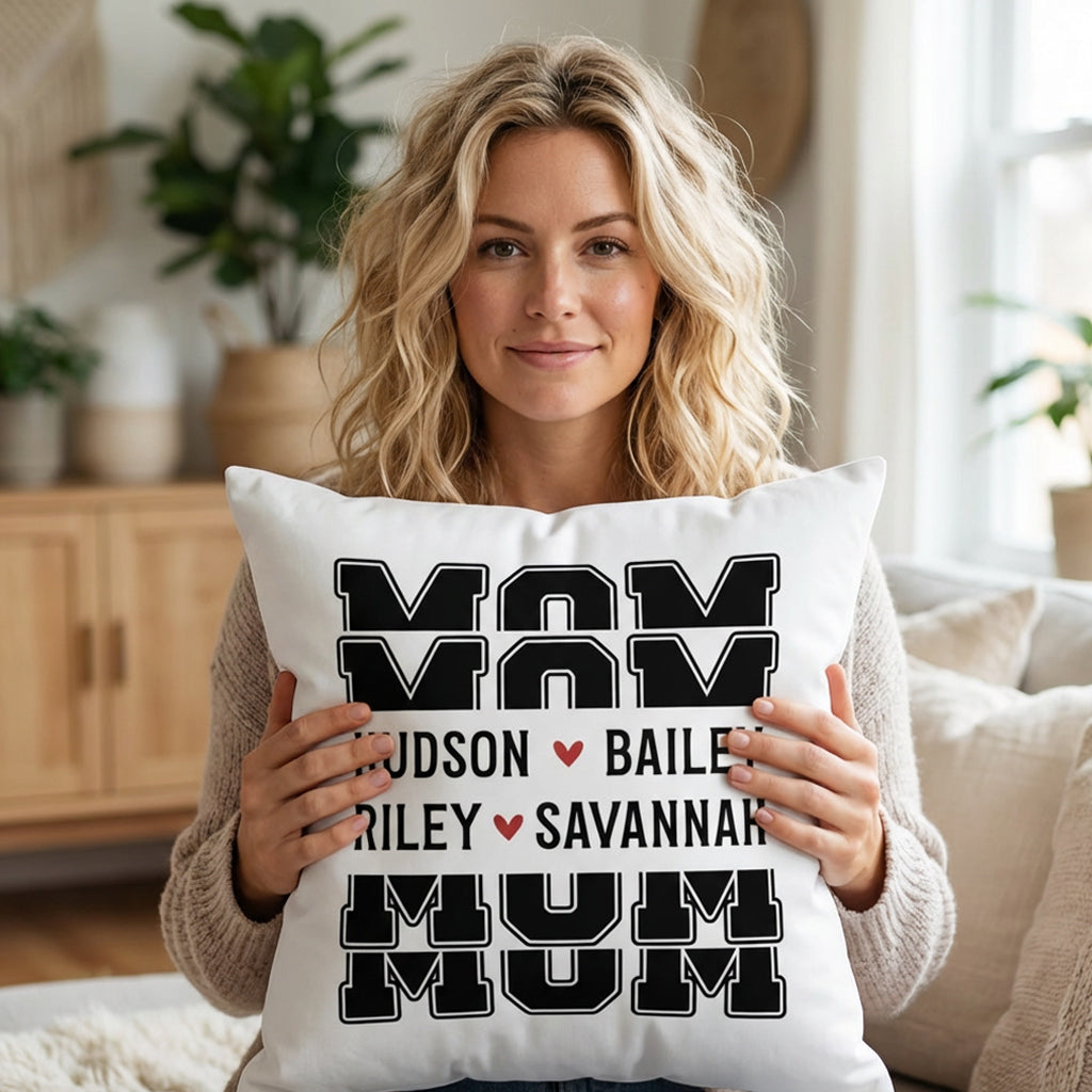 Sports mom gifts -custom gifts -gift ideas for sports moms -personalized pillow gifts