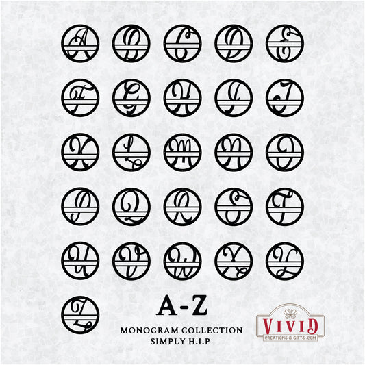 Metal Monogram - Simply H.I.P
