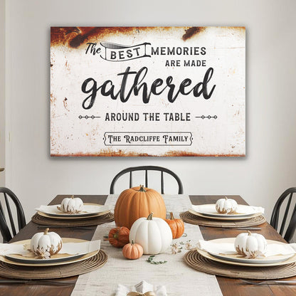 ~Best Memories ~ Personalized Canvas Wall Art for Great Gatherings