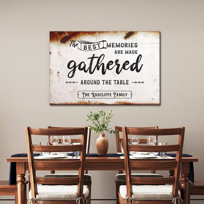 ~Best Memories ~ Personalized Canvas Wall Art for Great Gatherings
