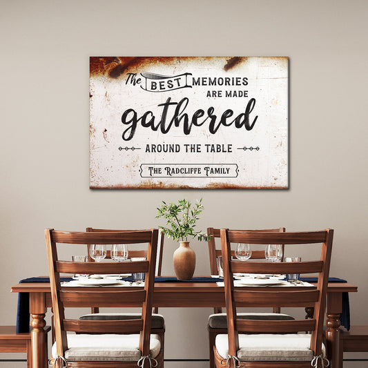 ~Best Memories ~ Personalized Canvas Wall Art for Great Gatherings