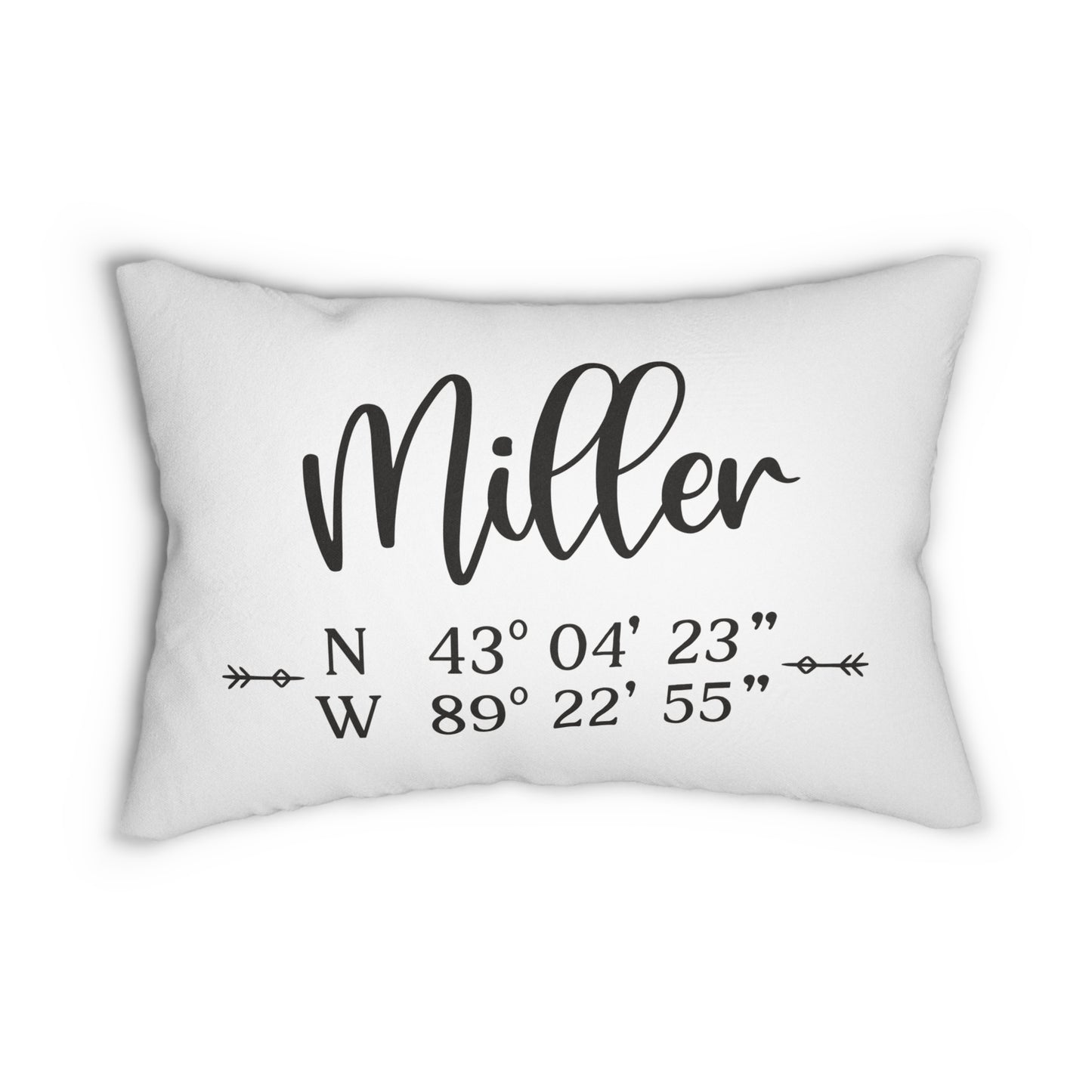 Favorite Coordinates - Personalized Pillow
