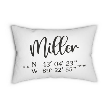 Favorite Coordinates - Personalized Pillow