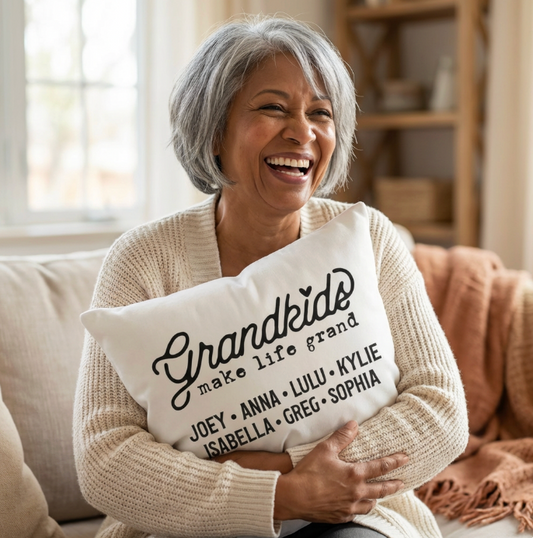 Custom personalized pillow gift for grandparents