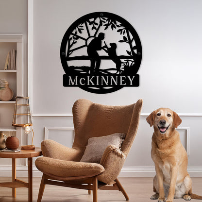 Paws and Play - Personalized Metal Sign