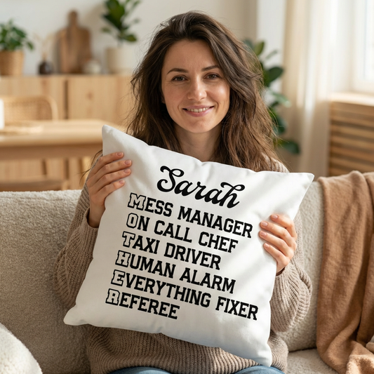 Funny Gift for Mom - Personalized Pillow for Mom - Unique Gift Idea