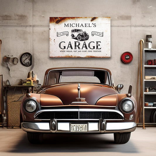 ~Muscle and Metal~ Personalized Canvas Art to Rev up your Garage