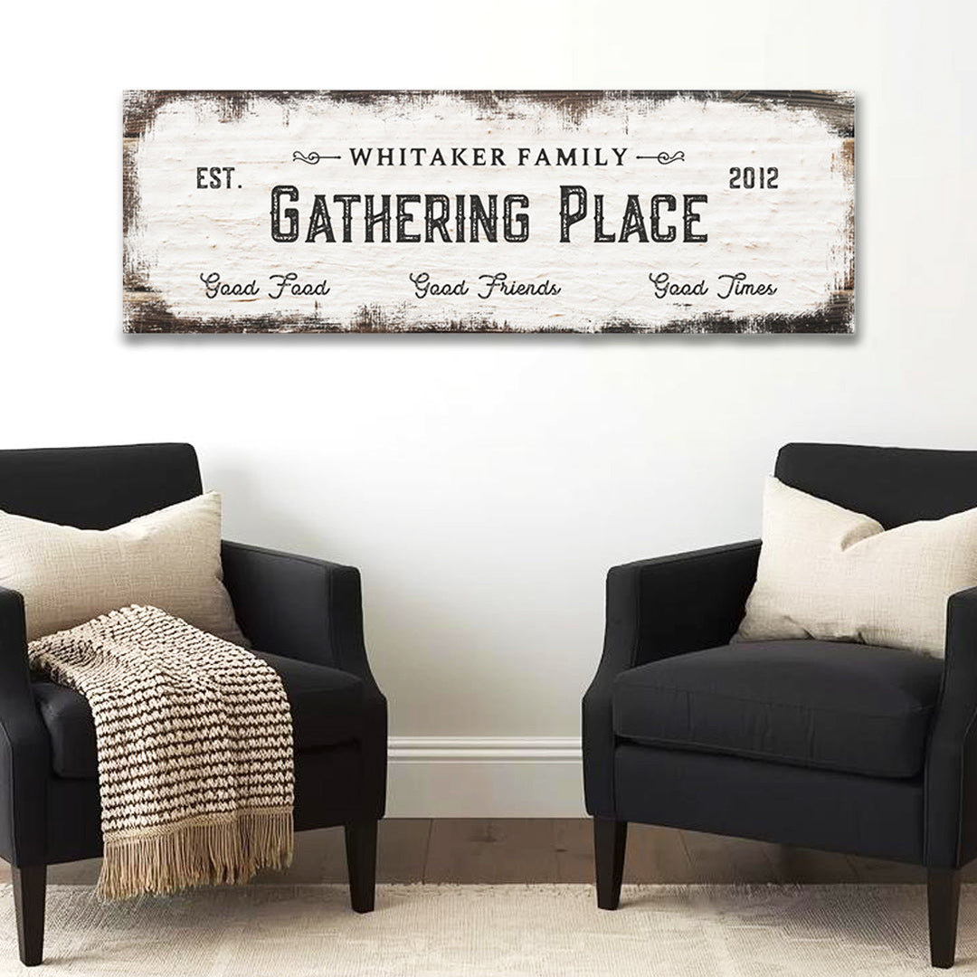 ~Gather Together~ Personalized Canvas Wall Art