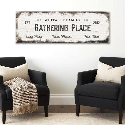 ~Gather Together~ Personalized Canvas Wall Art
