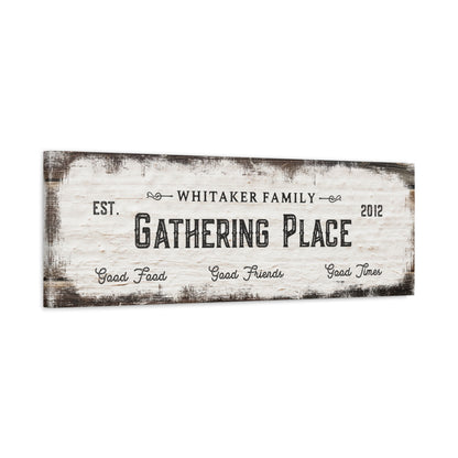 ~Family Gathering Place~ Personalized Canvas Wall Art