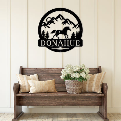 Wild and Free - Untamed Beauty - Personalized Metal Sign
