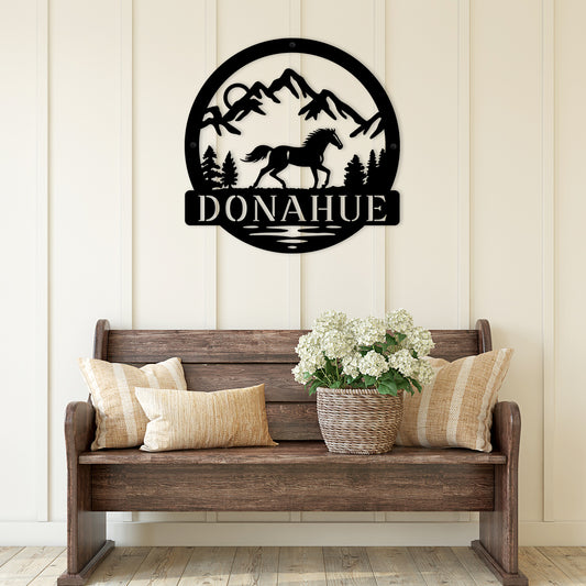 Wild and Free - Untamed Beauty - Personalized Metal Sign
