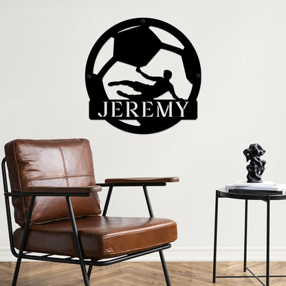 Chase the Goal - Personalized Metal Sign