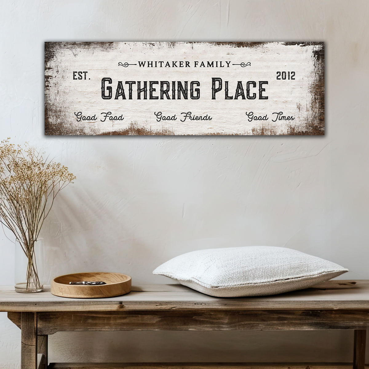 ~Family Gathering Place~ Personalized Canvas Wall Art