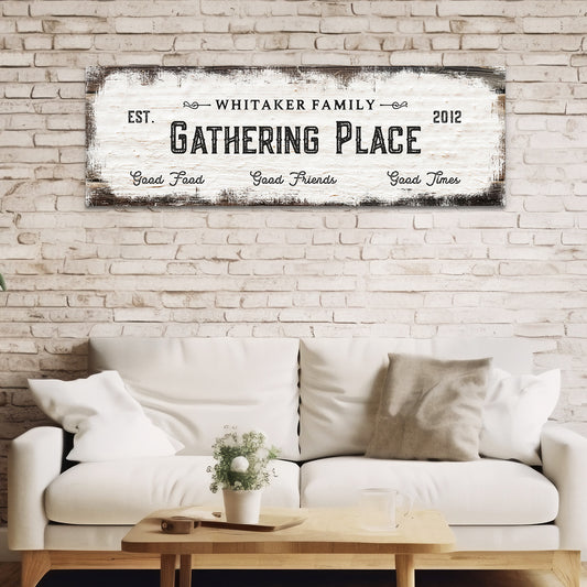 ~Family Gathering Place~ Personalized Canvas Wall Art